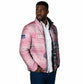 Cabo Verde Football 2026 Custom Padded Jacket Tubaroes Azuis Goalkeeper Pink Jersey