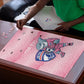 Cabo Verde Football 2026 Custom Puzzle Tubaroes Azuis Goalkeeper Pink Jersey