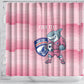 Cabo Verde Football 2026 Custom Shower Curtain Tubaroes Azuis Goalkeeper Pink Jersey