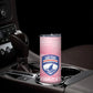 Cabo Verde Football 2026 Custom Skinny Tumbler Tubaroes Azuis Goalkeeper Pink Jersey