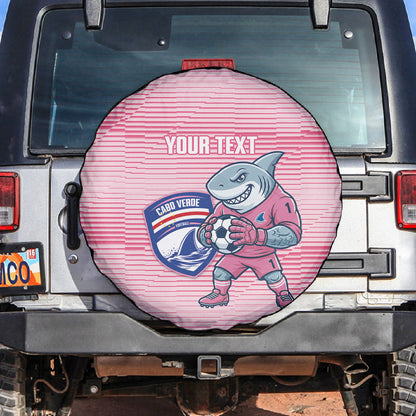 Cabo Verde Football 2026 Custom Spare Tire Cover Tubaroes Azuis Goalkeeper Pink Jersey