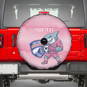 Cabo Verde Football 2026 Custom Spare Tire Cover Tubaroes Azuis Goalkeeper Pink Jersey