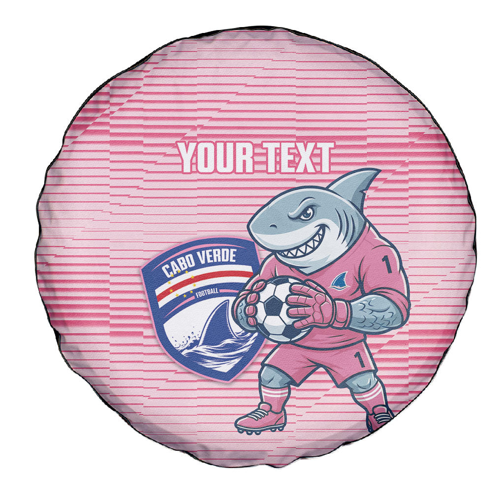 Cabo Verde Football 2026 Custom Spare Tire Cover Tubaroes Azuis Goalkeeper Pink Jersey
