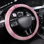 Cabo Verde Football 2026 Steering Wheel Cover Tubaroes Azuis Goalkeeper Pink Jersey