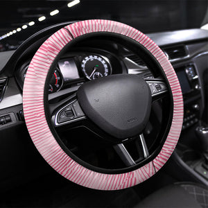 Cabo Verde Football 2026 Steering Wheel Cover Tubaroes Azuis Goalkeeper Pink Jersey