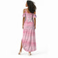 Cabo Verde Football 2026 Custom Summer Maxi Dress Tubaroes Azuis Goalkeeper Pink Jersey
