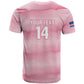 Cabo Verde Football 2026 Custom T shirt Tubaroes Azuis Goalkeeper Pink Jersey