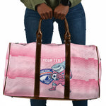 Cabo Verde Football 2026 Custom Travel Bag Tubaroes Azuis Goalkeeper Pink Jersey