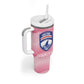 Cabo Verde Football 2026 Custom Tumbler With Handle Tubaroes Azuis Goalkeeper Pink Jersey
