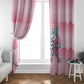 Cabo Verde Football 2026 Custom Window Curtain Tubaroes Azuis Goalkeeper Pink Jersey