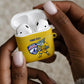 Cabo Verde Football 2026 Custom AirPods Case Tubaroes Azuis Goalkeeper Yellow Jersey