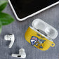 Cabo Verde Football 2026 Custom AirPods Case Tubaroes Azuis Goalkeeper Yellow Jersey