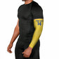 Cabo Verde Football 2026 Custom Arm Sleeves Tubaroes Azuis Goalkeeper Yellow Jersey