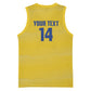 Cabo Verde Football 2026 Custom Basketball Jersey Tubaroes Azuis Goalkeeper Yellow Jersey