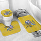 Cabo Verde Football 2026 Custom Bathroom Set Tubaroes Azuis Goalkeeper Yellow Jersey