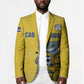 Cabo Verde Football 2026 Custom Blazer Tubaroes Azuis Goalkeeper Yellow Jersey