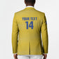 Cabo Verde Football 2026 Custom Blazer Tubaroes Azuis Goalkeeper Yellow Jersey