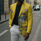 Cabo Verde Football 2026 Custom Blazer Tubaroes Azuis Goalkeeper Yellow Jersey