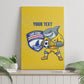 Cabo Verde Football 2026 Custom Canvas Wall Art Tubaroes Azuis Goalkeeper Yellow Jersey