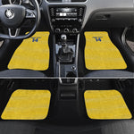 Cabo Verde Football 2026 Custom Car Mats Tubaroes Azuis Goalkeeper Yellow Jersey