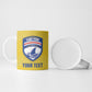 Cabo Verde Football 2026 Custom Ceramic Mug Tubaroes Azuis Goalkeeper Yellow Jersey