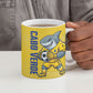 Cabo Verde Football 2026 Custom Ceramic Mug Tubaroes Azuis Goalkeeper Yellow Jersey