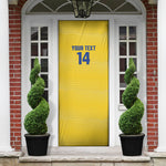 Cabo Verde Football 2026 Custom Door Cover Tubaroes Azuis Goalkeeper Yellow Jersey