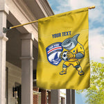 Cabo Verde Football 2026 Custom Garden Flag Tubaroes Azuis Goalkeeper Yellow Jersey