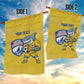 Cabo Verde Football 2026 Custom Garden Flag Tubaroes Azuis Goalkeeper Yellow Jersey