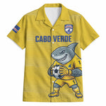 Cabo Verde Football 2026 Custom Hawaiian Shirt Tubaroes Azuis Goalkeeper Yellow Jersey