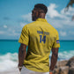 Cabo Verde Football 2026 Custom Hawaiian Shirt Tubaroes Azuis Goalkeeper Yellow Jersey