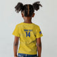 Cabo Verde Football 2026 Custom Kid T shirt Tubaroes Azuis Goalkeeper Yellow Jersey
