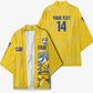 Cabo Verde Football 2026 Custom Kimono Tubaroes Azuis Goalkeeper Yellow Jersey