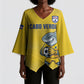 Cabo Verde Football 2026 Custom Kimono Sleeve Blouse Tubaroes Azuis Goalkeeper Yellow Jersey