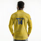Cabo Verde Football 2026 Custom Long Sleeve Polo Shirt Tubaroes Azuis Goalkeeper Yellow Jersey