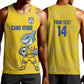 Cabo Verde Football 2026 Custom Men Tank Top Tubaroes Azuis Goalkeeper Yellow Jersey