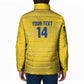 Cabo Verde Football 2026 Custom Padded Jacket Tubaroes Azuis Goalkeeper Yellow Jersey