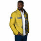 Cabo Verde Football 2026 Custom Padded Jacket Tubaroes Azuis Goalkeeper Yellow Jersey