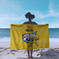 Cabo Verde Football 2026 Custom Sarong Tubaroes Azuis Goalkeeper Yellow Jersey