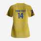 Cabo Verde Football 2026 Custom Scrub Top Tubaroes Azuis Goalkeeper Yellow Jersey