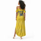 Cabo Verde Football 2026 Custom Summer Maxi Dress Tubaroes Azuis Goalkeeper Yellow Jersey