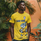 Cabo Verde Football 2026 Custom T shirt Tubaroes Azuis Goalkeeper Yellow Jersey