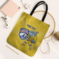 Cabo Verde Football 2026 Custom Tote Bag Tubaroes Azuis Goalkeeper Yellow Jersey