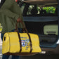 Cabo Verde Football 2026 Custom Travel Bag Tubaroes Azuis Goalkeeper Yellow Jersey