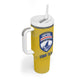 Cabo Verde Football 2026 Custom Tumbler With Handle Tubaroes Azuis Goalkeeper Yellow Jersey