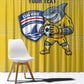 Cabo Verde Football 2026 Custom Window Curtain Tubaroes Azuis Goalkeeper Yellow Jersey