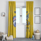 Cabo Verde Football 2026 Custom Window Curtain Tubaroes Azuis Goalkeeper Yellow Jersey