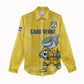 Cabo Verde Football 2026 Custom Women Casual Shirt Tubaroes Azuis Goalkeeper Yellow Jersey