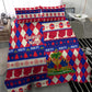 Afro Haiti Christmas Bedding Set Jwaye Nowe Neg Marron With Coat Of Arms - African Pride