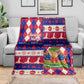 Afro Haiti Christmas Blanket Jwaye Nowe Neg Marron With Coat Of Arms - African Pride